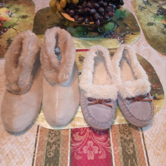 Shoes - 2 PRS SIZE 7/8 HOUSE SHOES